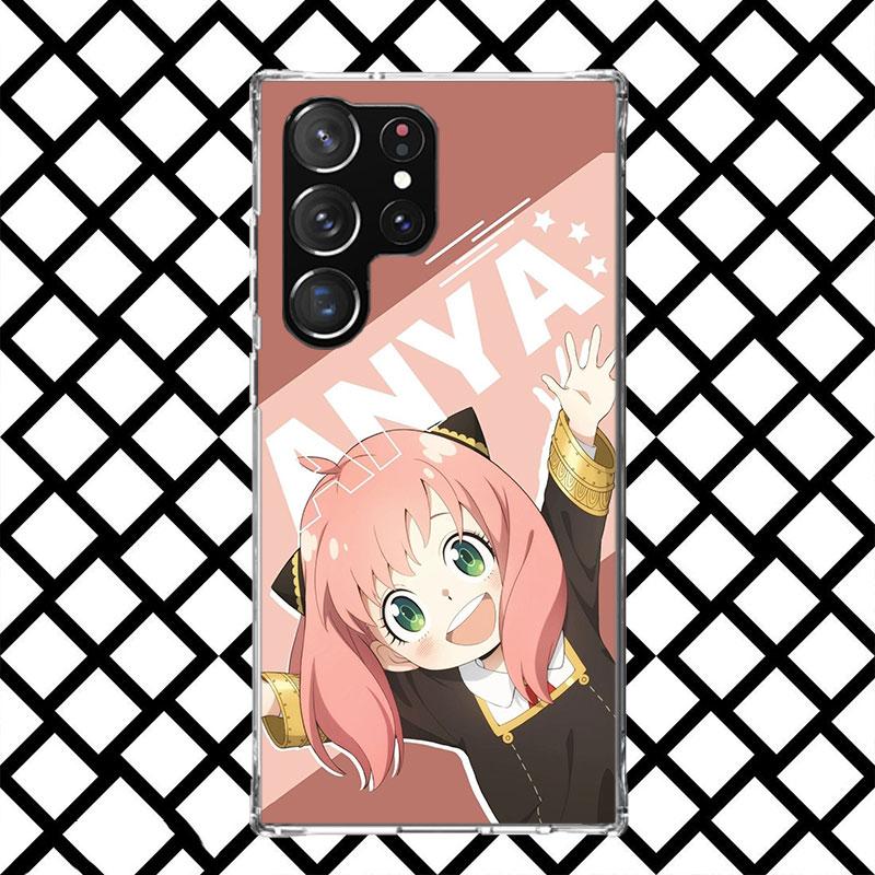 S-Spy Family Anya Phone Case for Samsung Galaxy S26 S25 Edge S24 S23 Ultra S22 Plus S21 FE S20 + Soft Cover Print Fundas Galaxy