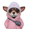 Yousheng 1/4Pcs Dog Figurines Doll Halloween Resin Ornament Standing Puppy Toy Outdoor Decor Fairy Garden Accessories