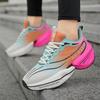 Hot Selling Couple Sneakers with High Rebound Thick Sole Ultra Light Breath Runn Shoes Low Cut High Quality Outdoor Tennis Shoes