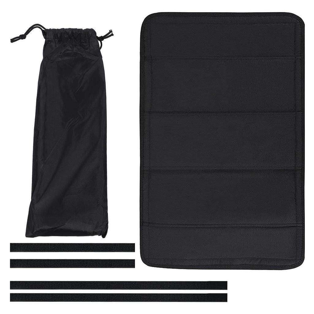 64 x 41cm Wohnmobil Türfenster Sonnenschutz Schwarz Sichtschutz Faltbare Verdunklungsfensterabdeckung für Wohnmobilfenster Magnetisch