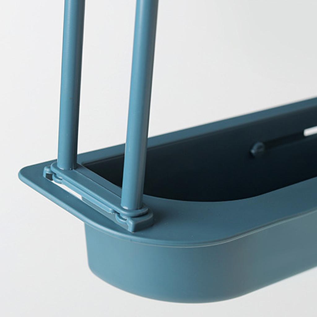 Dřezová baterie Odkapávač Rozšiřitelný Dvouvrstvý Velkokapacitní Dřezový Stojan na Odkapávání Nádobí a Utěrek pro