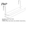 Wall Mounted Kitchen Towel Rack Hanging Paper Rack, Drill-Free Metal Organizer, Space Saving Roll Dispenser Storage for Under Cabinet No Drill