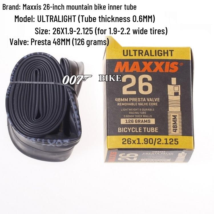 MAXXIS Bicycle Ultra-light Inner Tube for Mountain/Road Bikes: 26", 27.5", 29", 700x23C