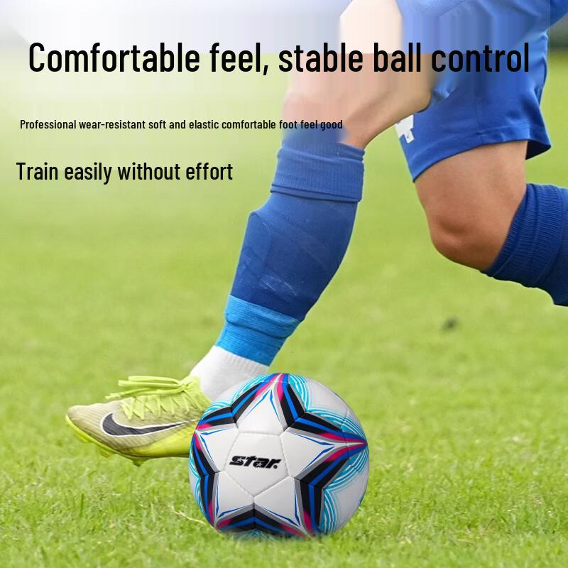 Star Size 5 PU Hand-Stitched Soccer Ball