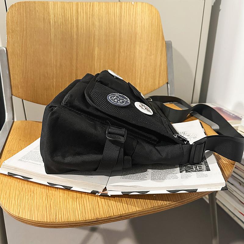 Women's Multi-Pocket Crossbody Bag Men's Large Capacity Messenger Bag Student Shoulder Bag