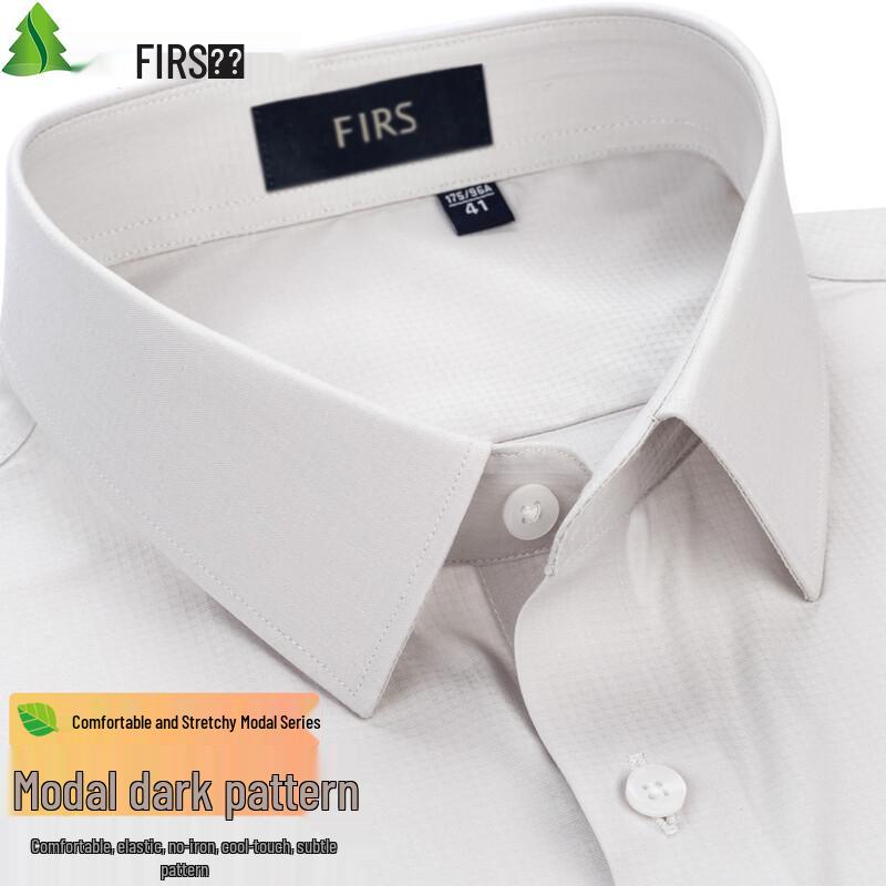 

FIRS Men s Modal Dobby Non-Iron Short Sleeve Shirt 39