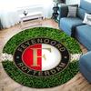 Feyenoord Round Area Rug,Carpet Rug for Living Room Bedroom Sofa Playroom Decor,Non-slip Floor Mat