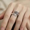 VENTFILLE 925 Sterling Silver Pearls Beading Double Layer Ring for Women Girl Gift Luck Simple Retro Jewelry Dropshipping