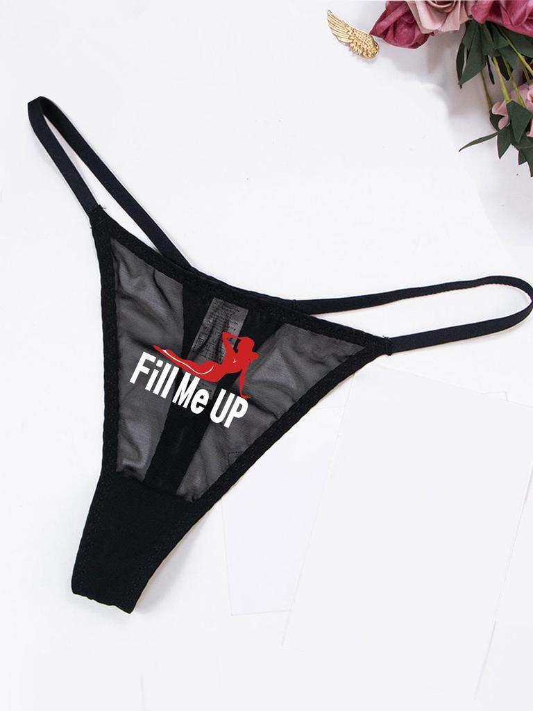 Varsbaby Sheer Mesh Thong: Sexy Low-Waist, Transparent, T-Strap Women's Underwear