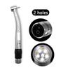 Niceden Zahnärztliches LED-Hochgeschwindigkeits-Handstück 5 Birnen Schattenloser Ring Druckknopf 2/4 Löcher