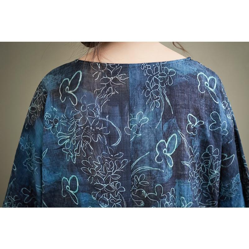 DIMANAF 2026 Summer Beach Women Plus Size Vintage Lady Long Dress Loose Oversize Maxi Print Cotton New