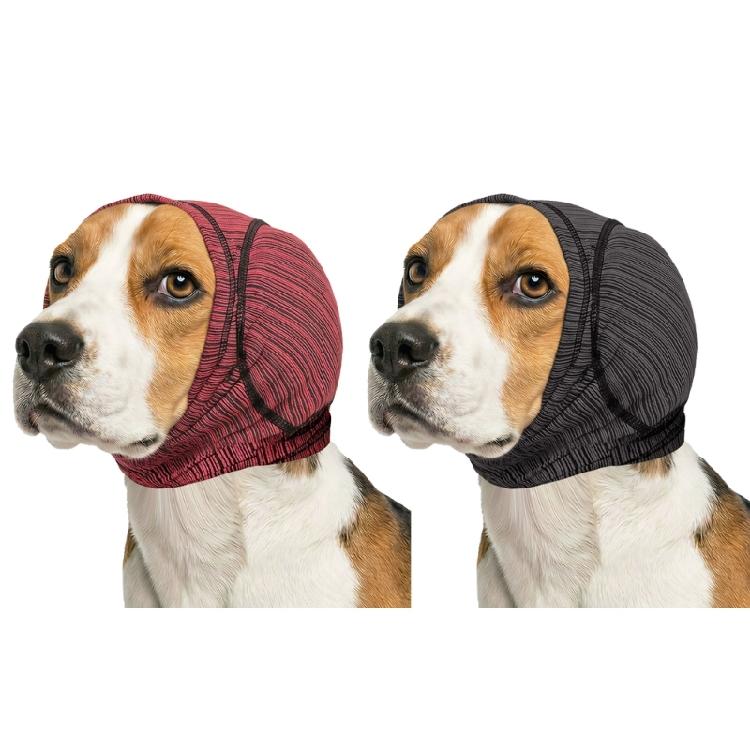 Soothing Dog Head Covers EarMuffs Pet Grooming Accessory Head Sleeve Headwear Snood Wrap Swimming Comfort