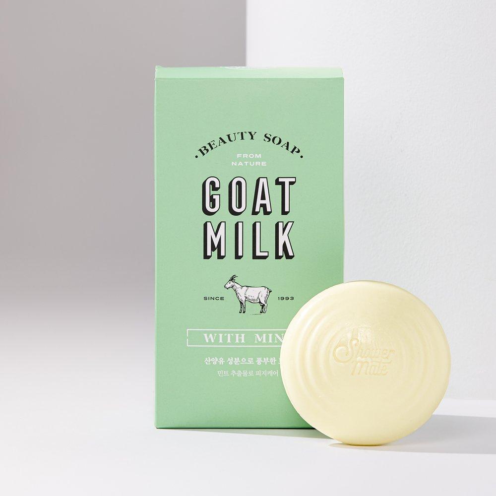 

Shower Mate Goat Milk Mint Soap 90g x 4