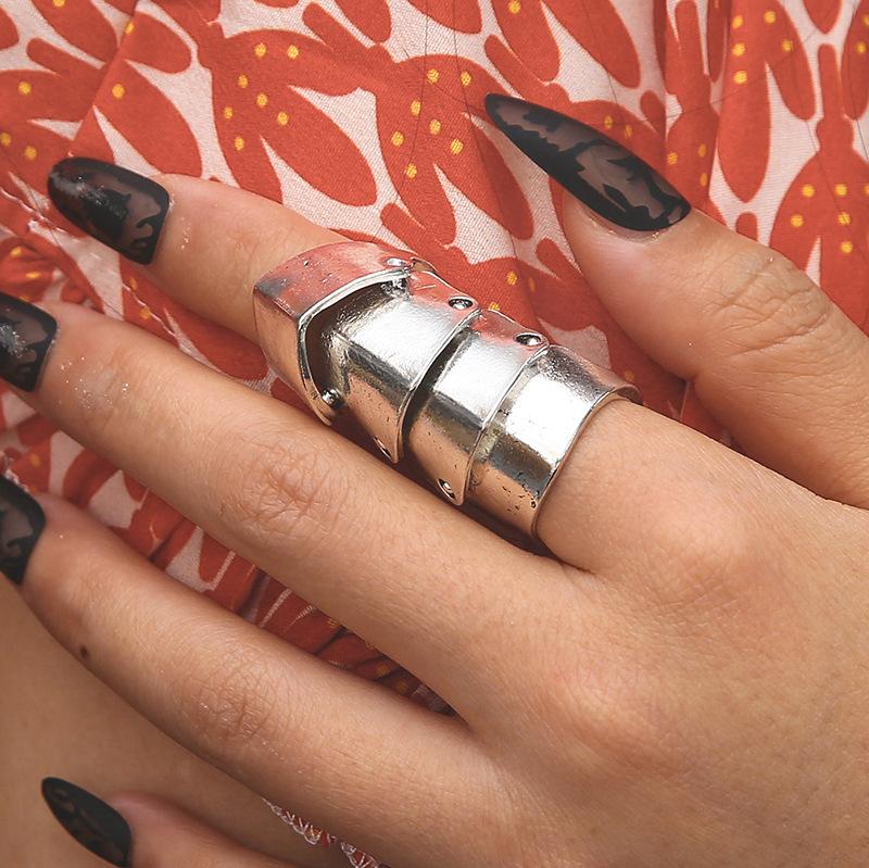 1Pcs Movable joint ring, flexible ring, women men s fashionable skull ring