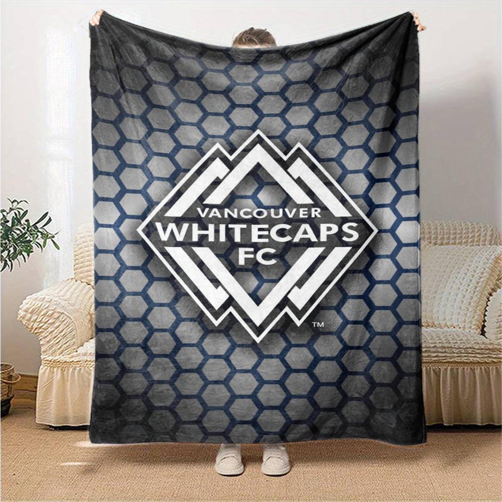 Vancouver Whitecaps FC Print Flannel Blanket High Quality Warm Comfortable Cover for All Seasons Perfect for Gifts Home Decor