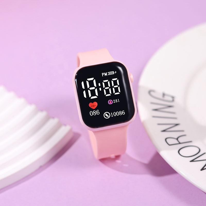 Compact Trendy Women's Tech Watch - Minimalist Design for Students and Parties