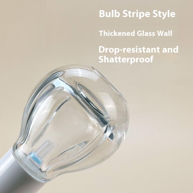 30 ml Glasflaschen für Lotionen für Reisen, Glühbirnenform, Klare leere Pumpflasche für kosmetische Cremes, Make-up, Ätherische Öle