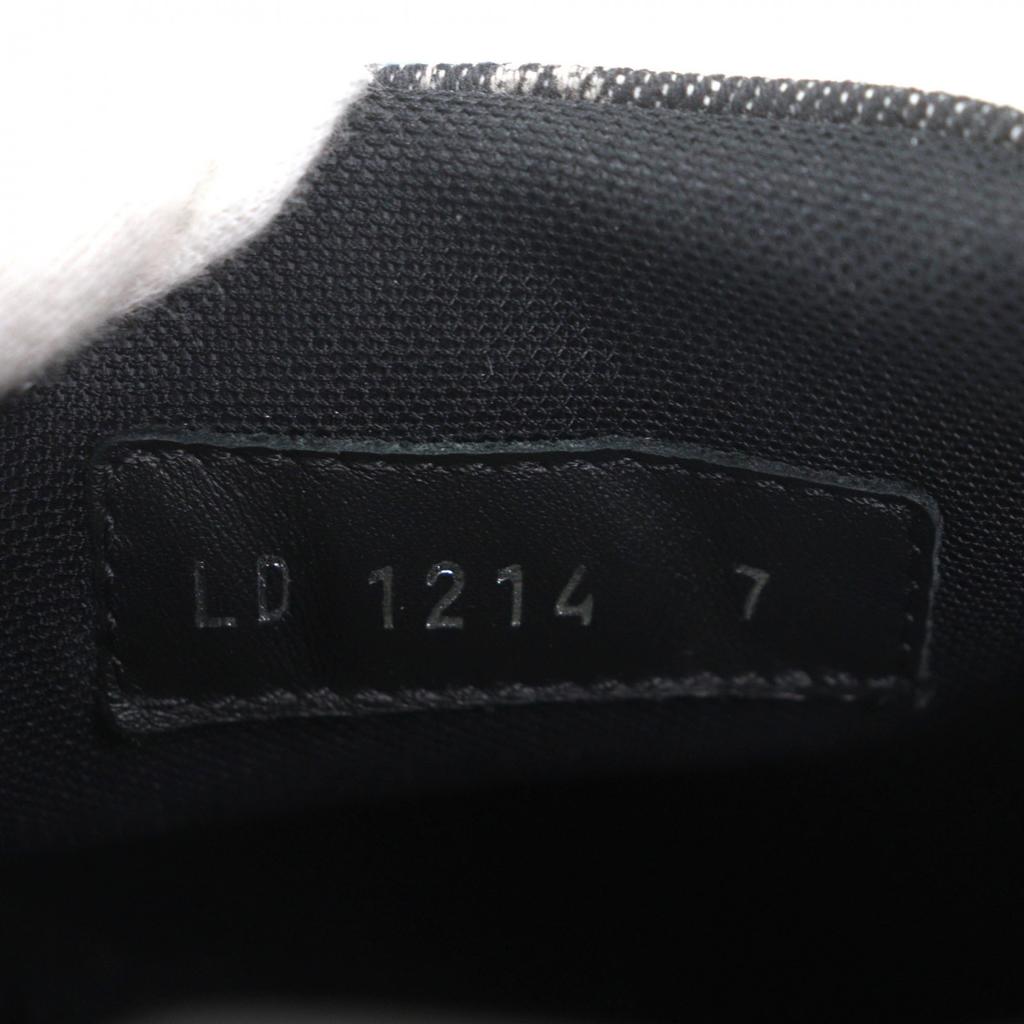 Great LOUIS VUITTON Low cut sneakers black Monogram denim mens 7 1ACQL7 Used
