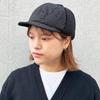 Basic Enchi Onion Quilting Short Flap Cap Hand Washable Outdoor Umpire Flap Cap A cap that can be fully washed for easy Quilted fleece lining with ear