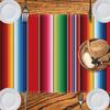 Mexican Serape Table Runner 13x72 Inch, Mexican Fiesta Party Table Decor, Cinco de Mayo Decorations Table Runner, Boho Southwestern Dining Tablecloth