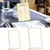 Acryl Hochzeit Tischkartenhalter Ständer mit Goldrand, Bilderrahmen Schild