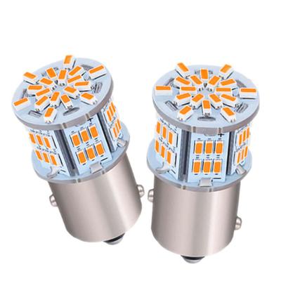 Autart 12V-24V S25 Einzelbirne Superhelle LED Bernstein Pin