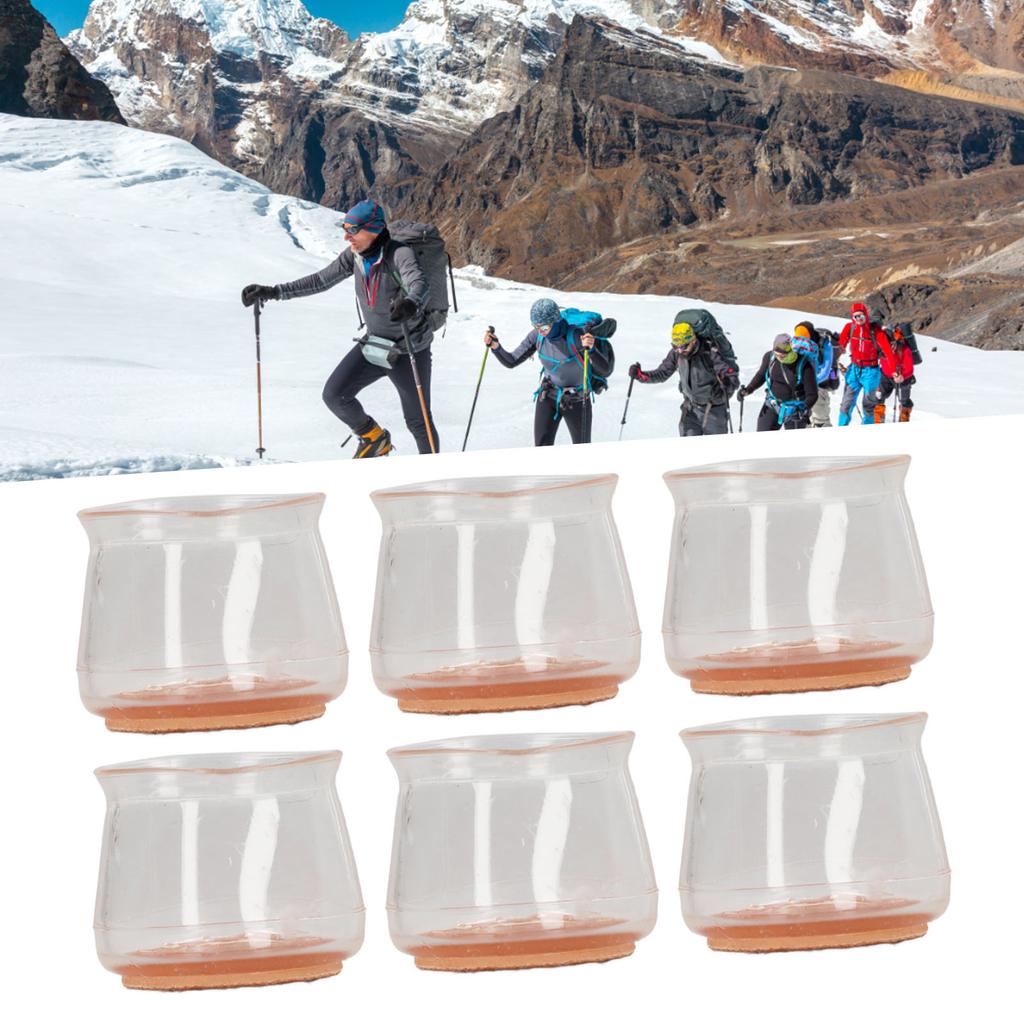 24PCS Chair Leg Floor Protectors TPR Felt Bottom Non Slip Reduce Noise Furniture Leg Pads for Hardwood Floors