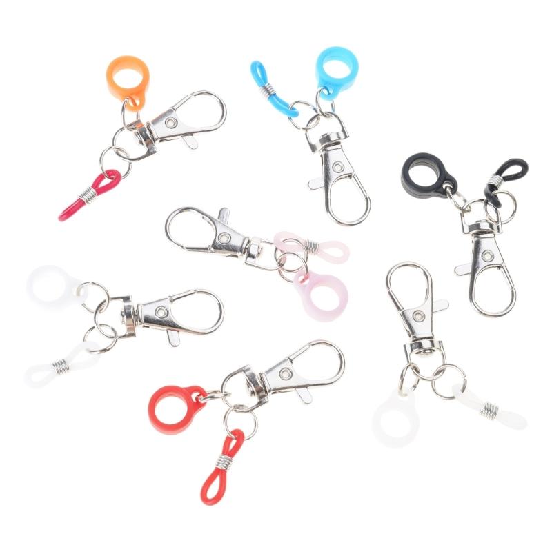 

Набор из 7 разноцветных держателей для ручек, силиконовый зажим для ручки с карабином, зажимы для значков на катушках для повседневного использования 1