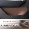 For Honda UR-V URV -2025 Door Side Storage Box Leather Front Rear Door Handle Organizer Tidying Car Door Slot Accessories