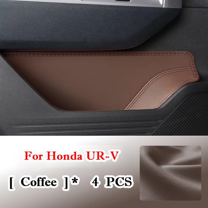 For Honda UR-V URV -2025 Door Side Storage Box Leather Front Rear Door Handle Organizer Tidying Car Door Slot Accessories