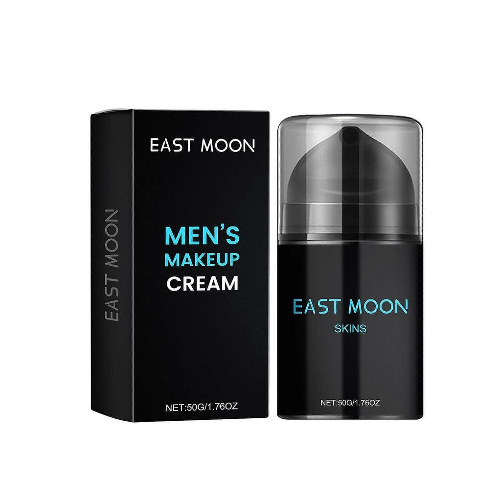 East Moon Men's Nude Cream - Lightweight Concealing, Long-Lasting Moisturizing, Brightening Cream For Men