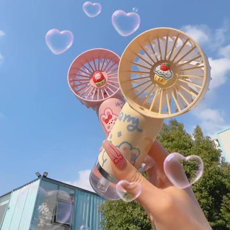 Upgraded Portable Misting Fan, Handheld Personal Mister Fan, Battery Operated Spray Water Mist Fan For Makeup, Travel, Outdoors