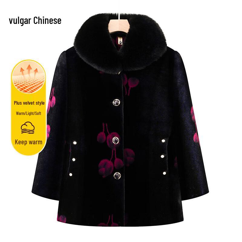 

Женское зимнее пальто из искусственного норкового бархата XL