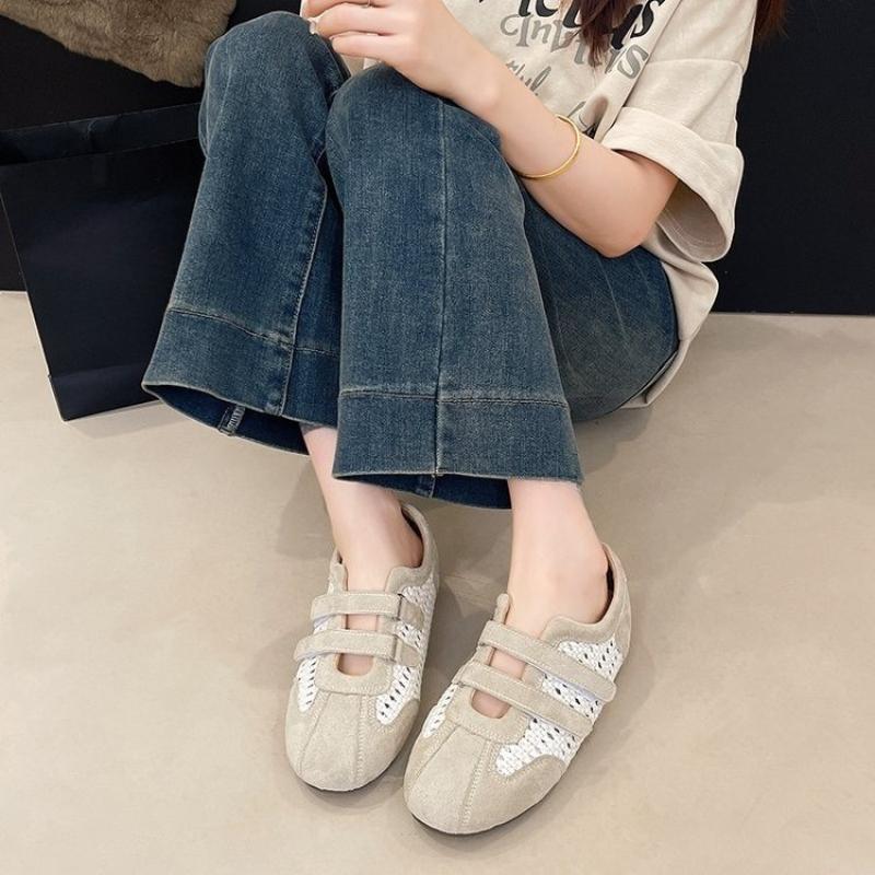 

Модные Новые Балетки Женские Спортивные Туфли Модные Кроссовки Повседневные Неглубокие Лоферы Обувь для Ходьбы Балетки Тренд Уютные Zapatillas De Mujer 40 бежевый