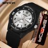 Sanda 6358 Male Female Unisex Student Sports Quartz Watch 5atm Waterproof Luminous Double Calendar Lightweight Drop Resistant