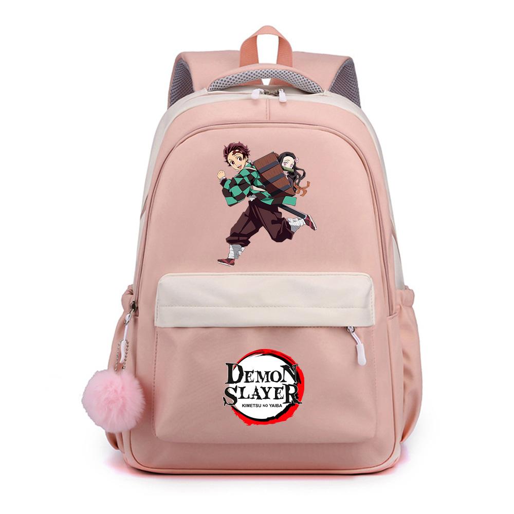 Anime Demon Slayer Printed Backpack for Teenger Student Girl Boy Schoolbag Bookbag Gift Women Large Capacity Waterproof Travel Bag Mochila