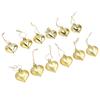 12pcs Christmas Ornament Heart Shape PVC Christmas Tree Hanging Decorations for Valentine"s Day