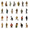 50 Retro Character Cool Male Doodle Stickers Diy Luggage Notebook Stickers
