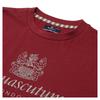 Aquascutum Mens Bordeaux Big Logo T-Shirt