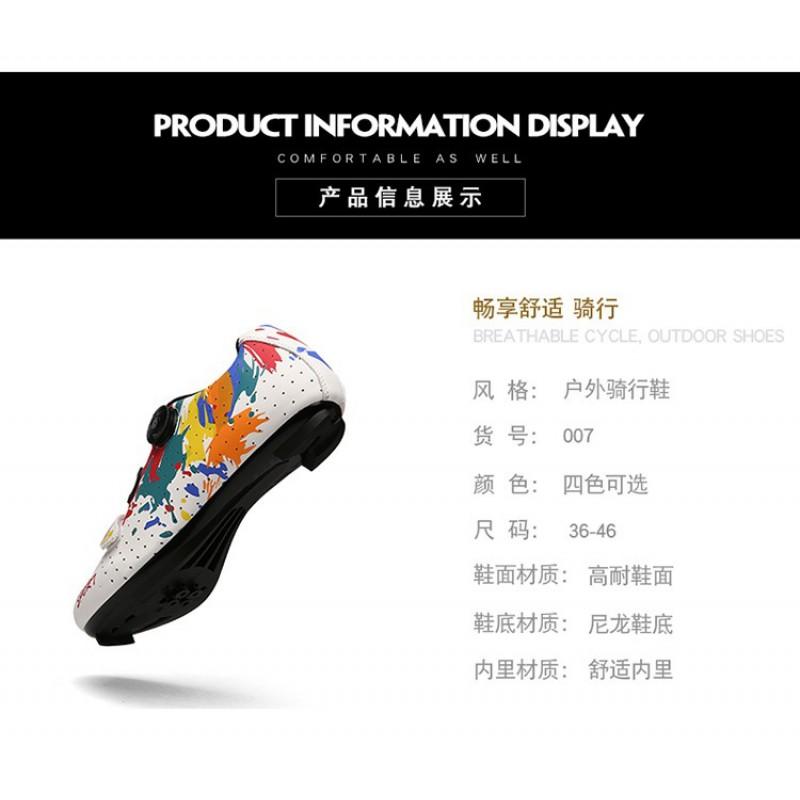 Road Cycling Shoes Men Women Breathable Lightweight Bike With Anti-Slip Sole Outdoor Riding Commuting