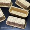 Large Non-Stick Oil-Proof Rectangular Pound Cake Baking Cups with Lids