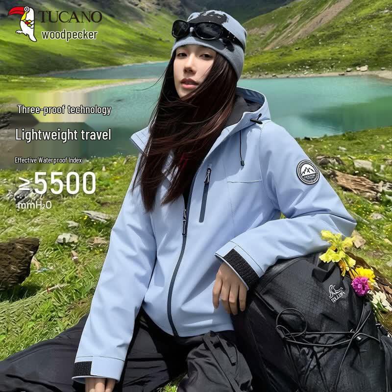 TUCANO Unisex 3-in-1 Fleece Lined Hiking Jacket