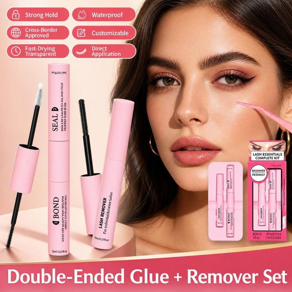 Waterproof Lash Extension Kit Gentle Lash Glue Remover Set Eyelash Bond Seal Kit Lash Application