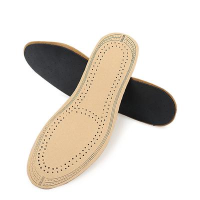 New Pigskin Latex Full Pad Breathable Sweat Absorption Sports Shock Absorption Casual Insole Running Sports Insole