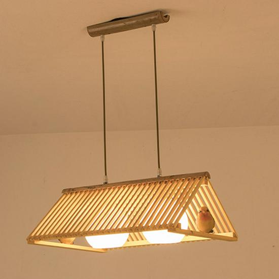 Retro Asian Tatami Pendant Light for Restaurants and Bars