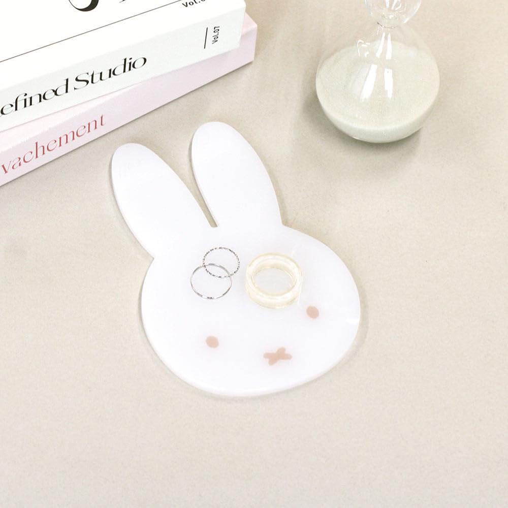 Tees Factory Miffy Acrylic Tray, White, MF-5545194WH