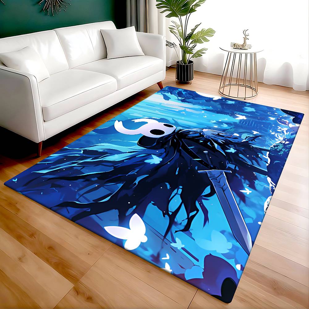 SPIEL-H-Hollow Knight Lange Teppiche Nordischer Stil Heimfußmatte Badezimmer-Toilettenmatten Schlafzimmer Bettvorleger