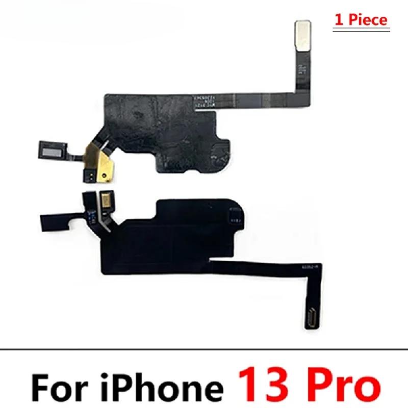 Front Ear Earpiece Speaker Proximity Light Sensor Flex Ribbon Cable for iPhone 13-16 PM with Mic Ear Speaker Ribbon Repair Parts