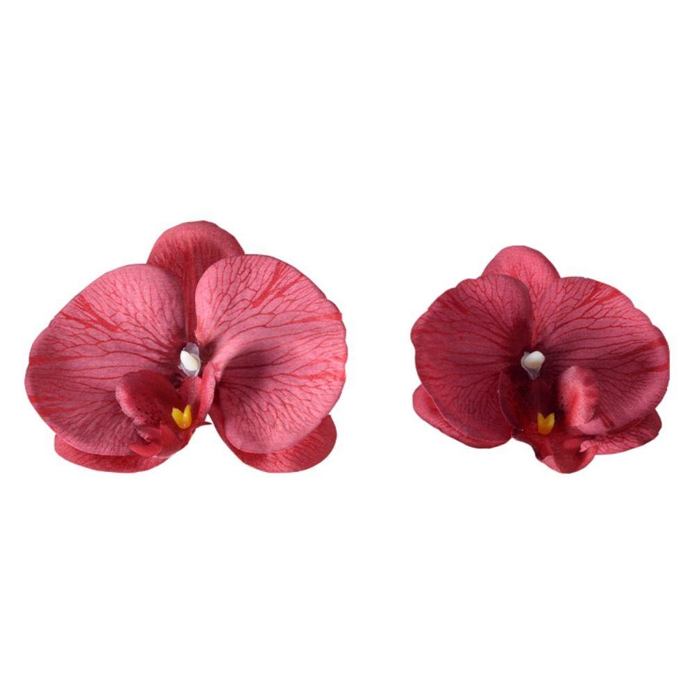 Headdress Simulated Flower Handmade Accessories Butterfly Orchid Flower Earring   Women