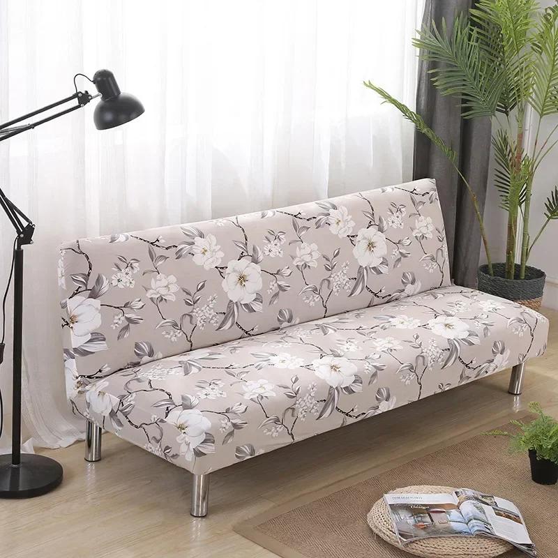 Printed Pattern  Folding Sofa Bed Cover Sofa Covers Spandex Stretchdouble Seat Cover Slipcovers For Living Room Geometric Print